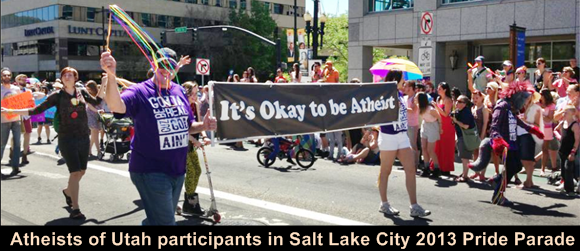 Atheists of Utah 2013 Pride Parade